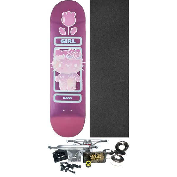 Girl Skateboards Griffin Gass Hello Kitty 50 Skateboard Deck - 8.5" x 32" - Complete Skateboard Bundle